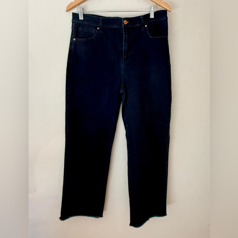 Truth + Theory Dark Wash Denim Jeans 12 Straight LegHigh Rise Classic Minimalist